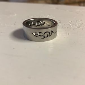 Mens stainless steel ring